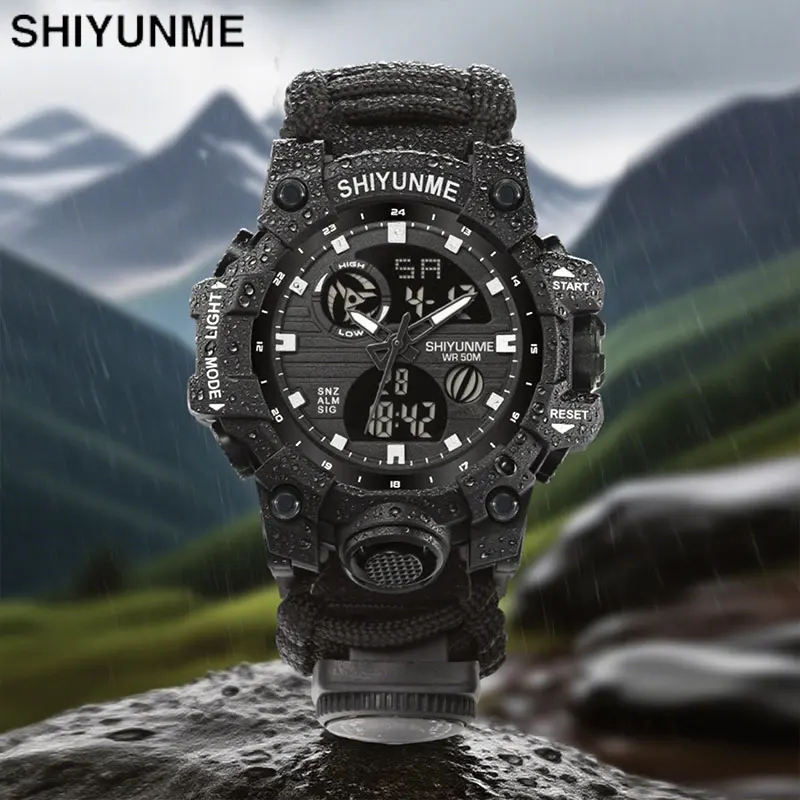 Outdoor Lighting Timer - SHIYUNME Men's G Style Military Watch