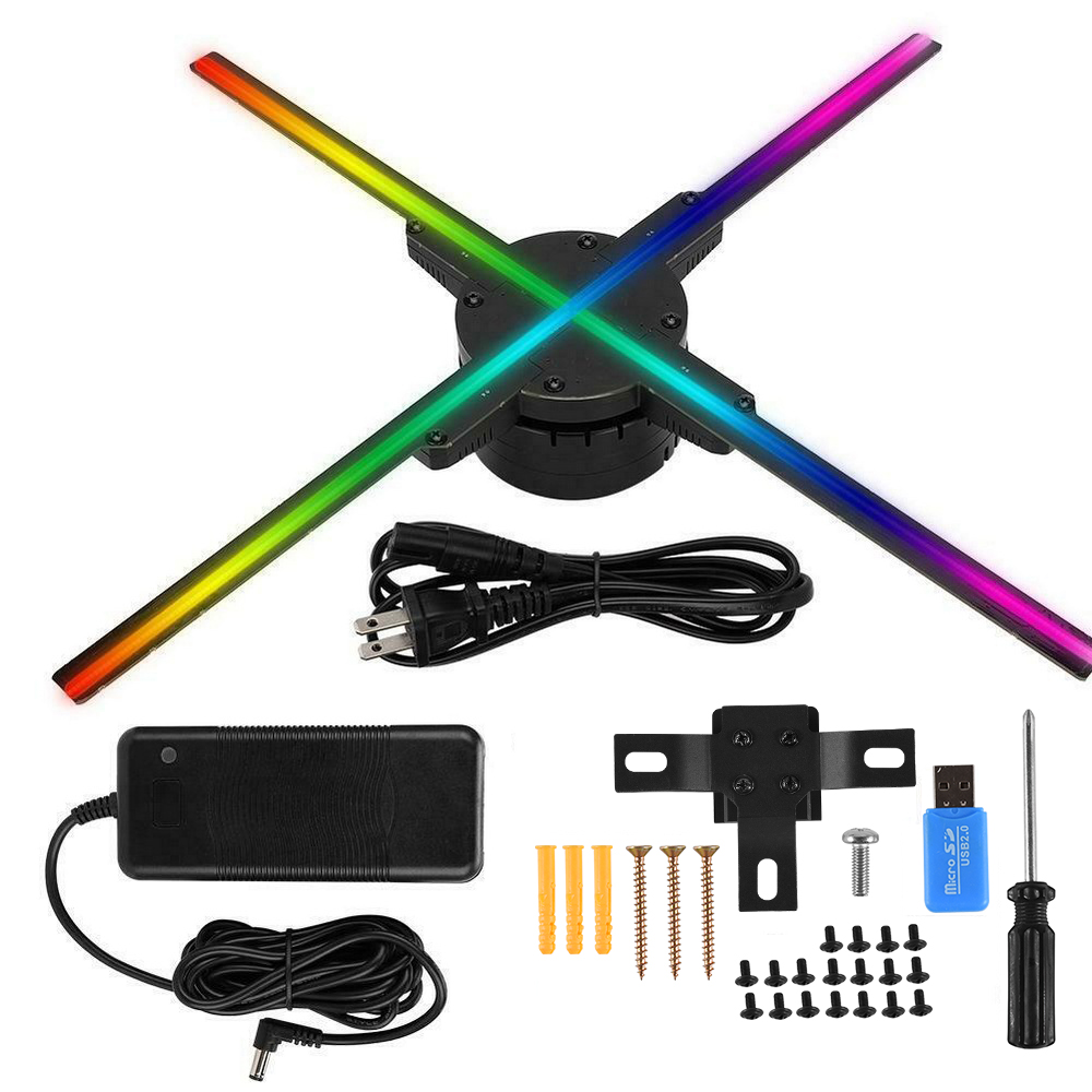 Outdoor Lighting Voltage - 56CM 3D Holographic Fan Projector Wifi