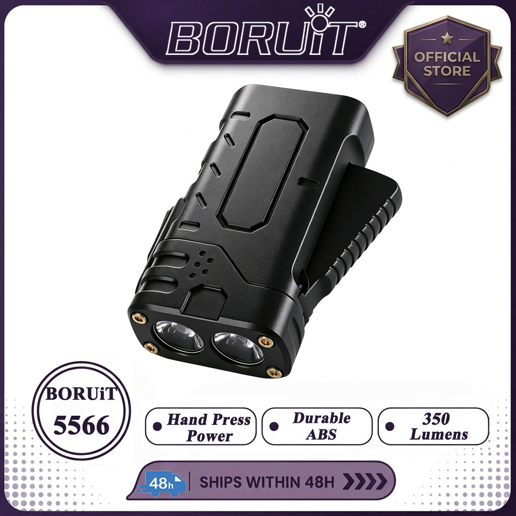 Outdoor Lighting Diy - BORUIiT Hand Crank EDC LED Flashlight