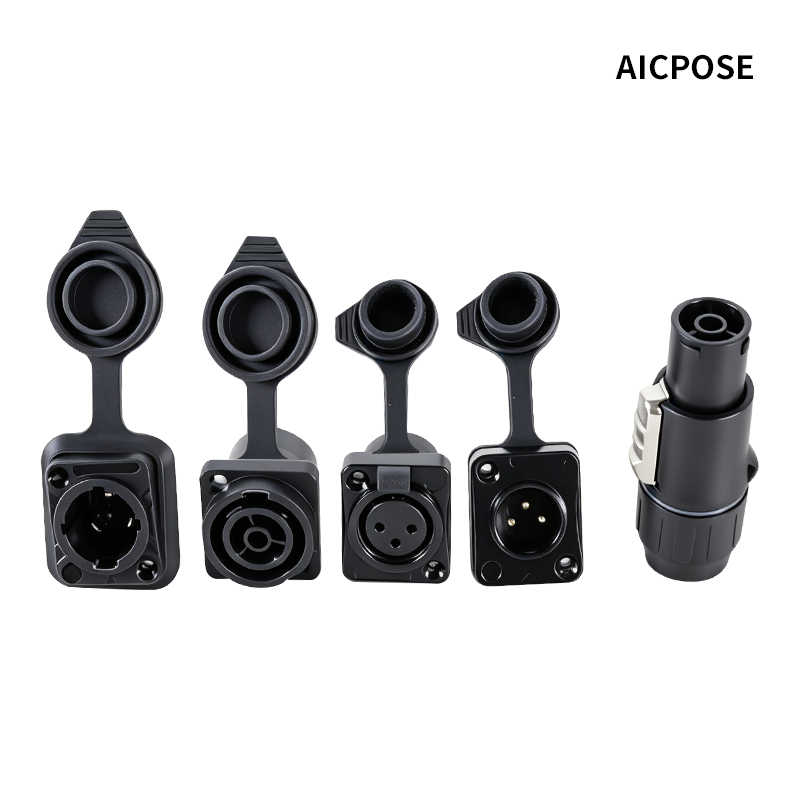 Outdoor Lighting Connectors - 10pcs Waterproof Powercon True 1 Power
