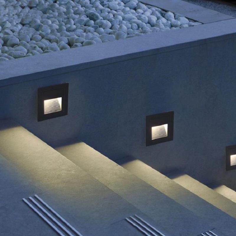 Ground Light Recessed - LED Deck Step Light 15Leds IP65