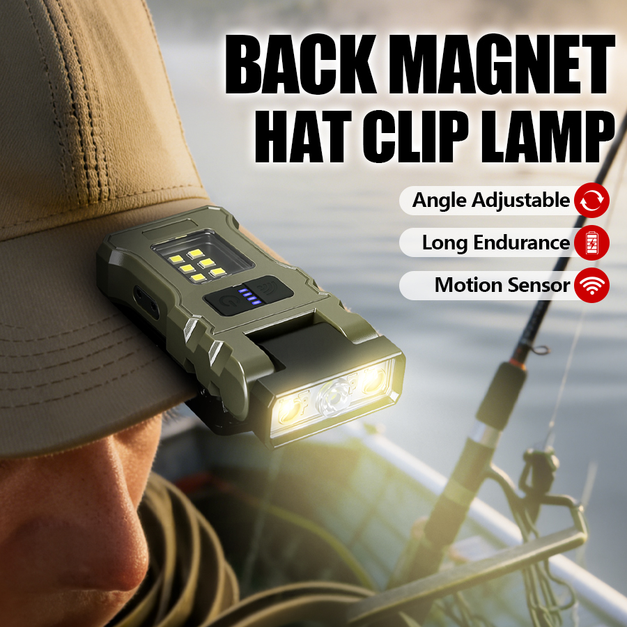 Outdoor Lighting Diy - 400LM USB C Headlamp,Magnetic Clip-on Rechargeable