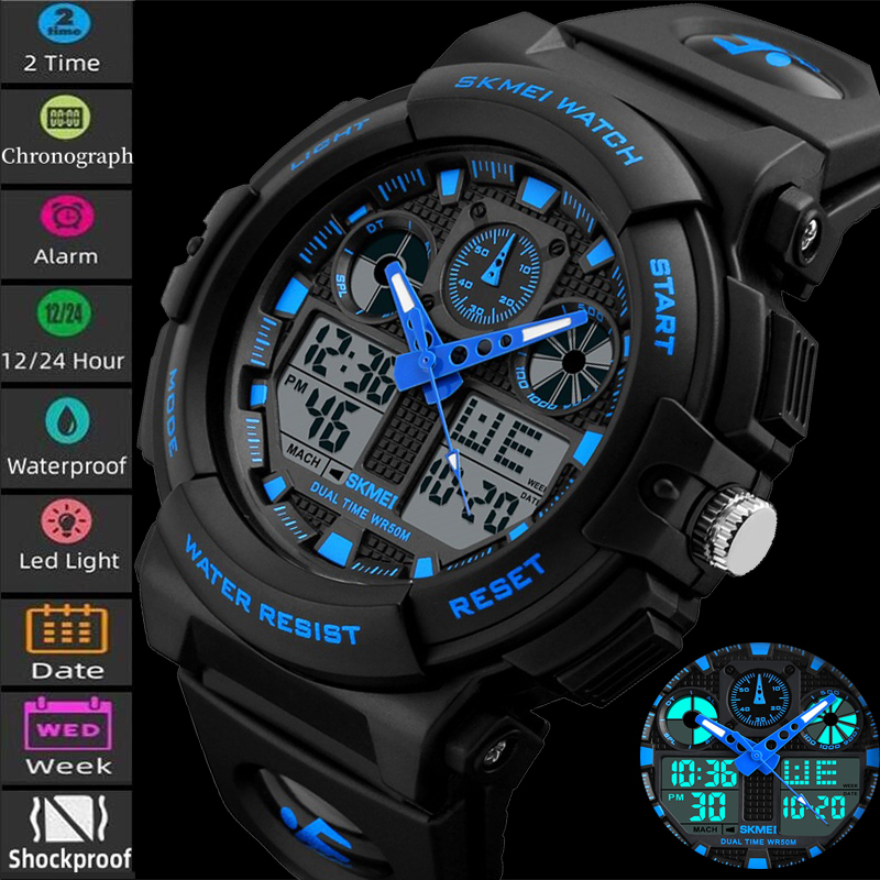 2017 New SKMEI Men Sports Watc - Outdoor Lighting Timer 评论和价格