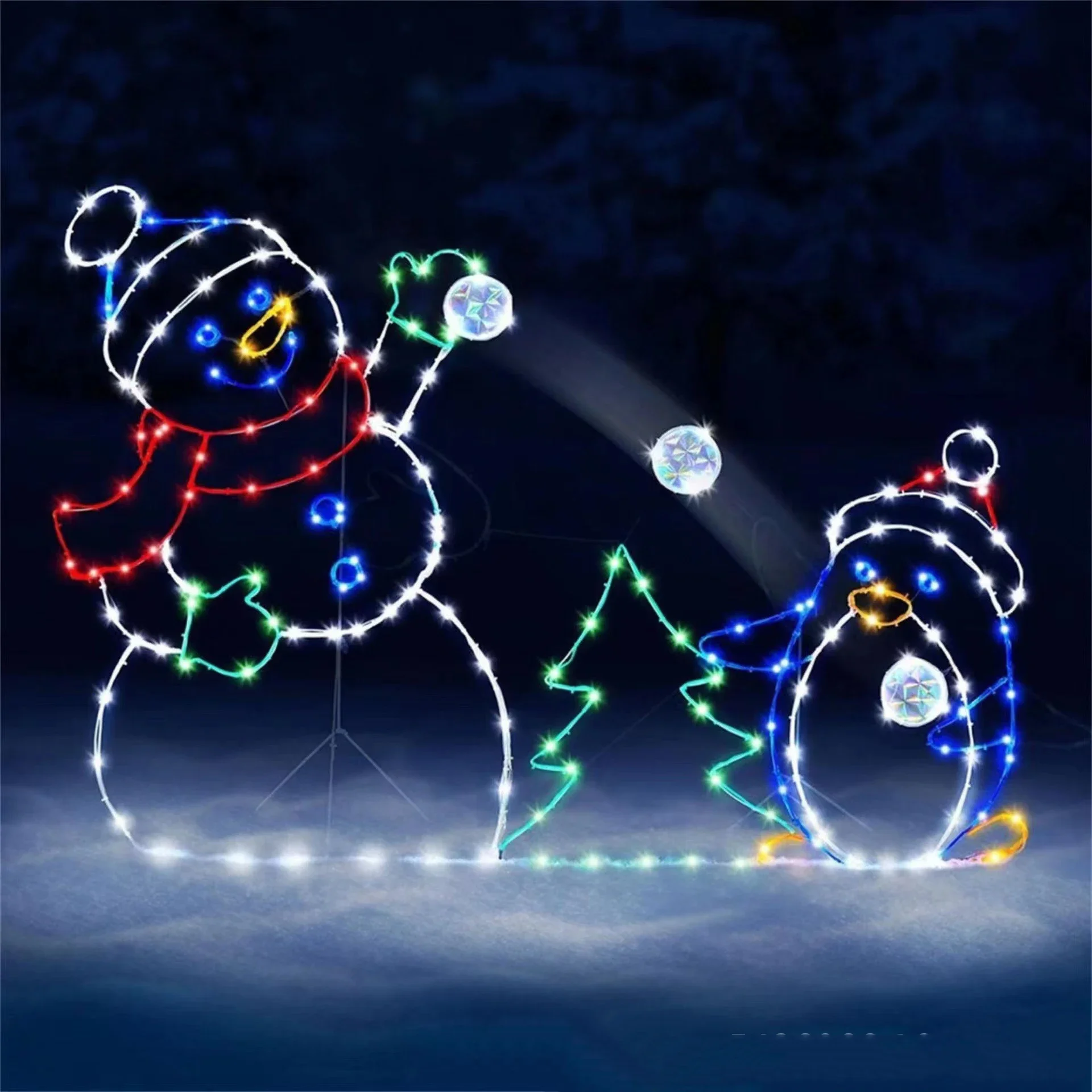 Animated Snowball Light LED Gl - Outdoor Lighting On House 评论和价格