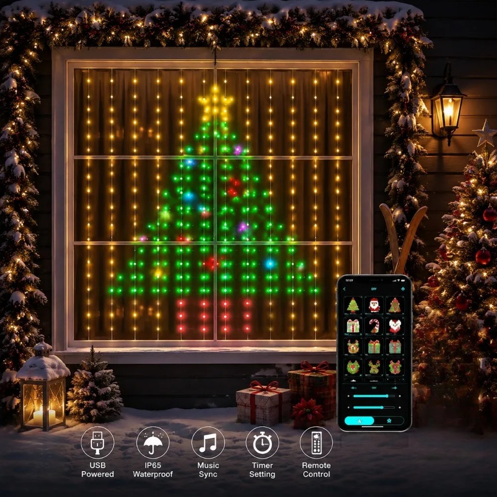 Outdoor LED Pixel Curtain Ligh - Outdoor Lighting Diy 评论和价格