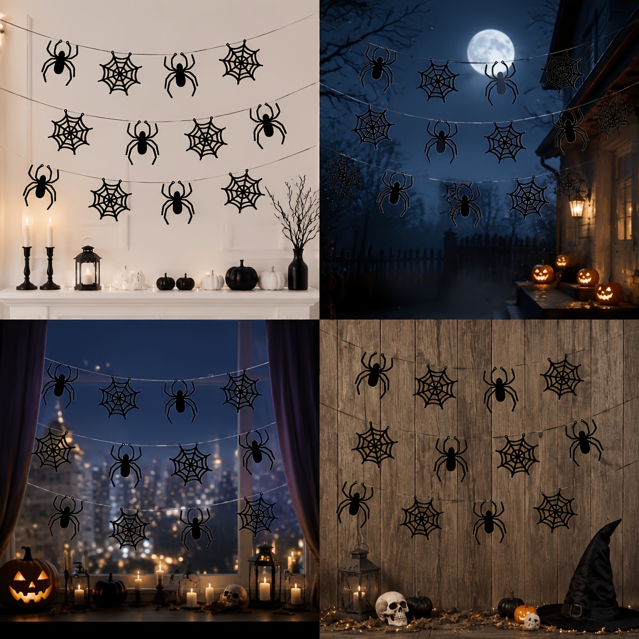 2 sets of Halloween spider web - Outdoor Lighting Halloween 评论和价格