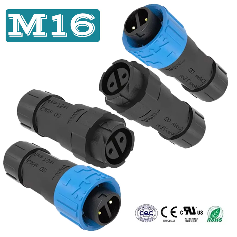 2Pin M16 Power Connector Self- - Outdoor Lighting Connectors 评论和价格
