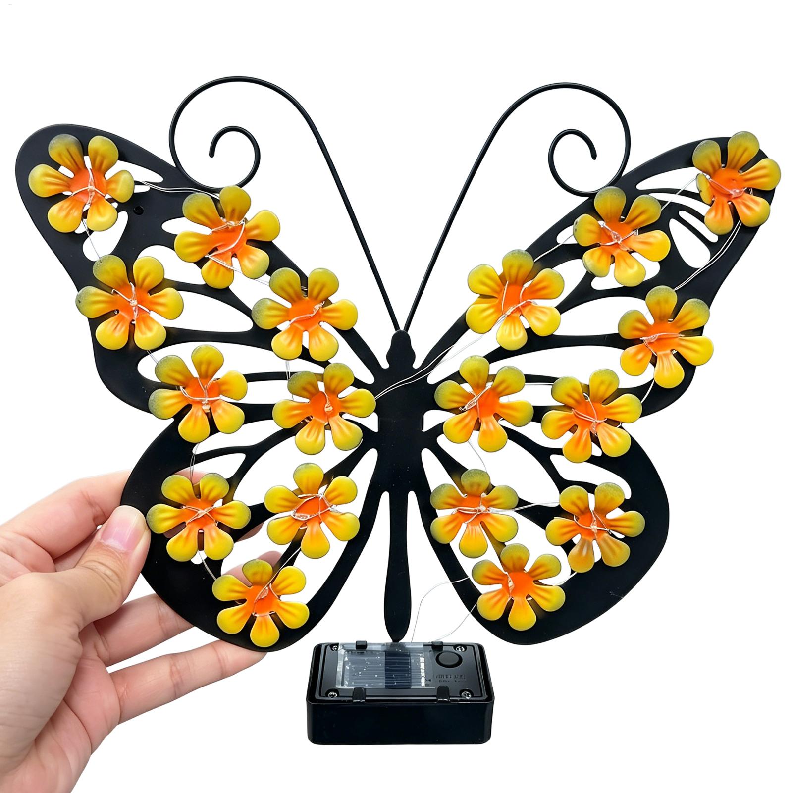 Solar Garden Lights Metal Art  - Solar Wall Sconce 评论和价格