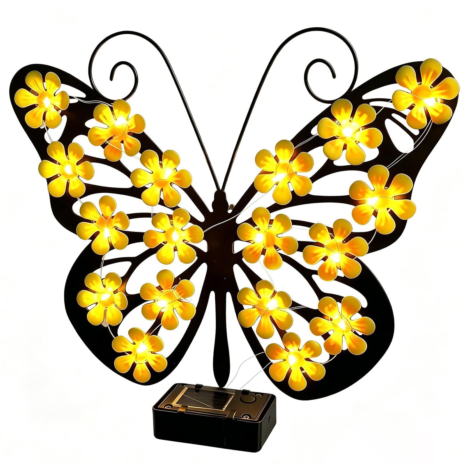 Solar Garden Lights Metal Art  - Solar Wall Sconce 评论和价格