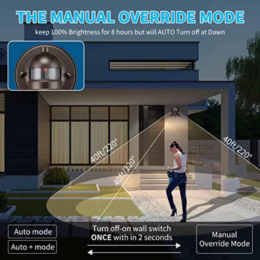 2 Pack Motion Sensor Outdoor L - Outdoor Lighting Motion Sensor 评论和价格