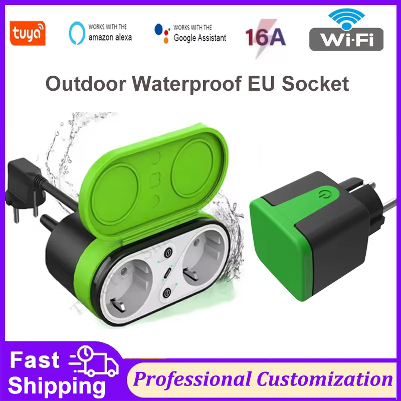 Tuya EU 16A Wifi Smart Outdoor - Outdoor Lighting Timer 评论和价格