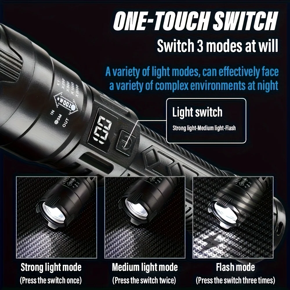 Tactical LED Flashlight 2000LM - Outdoor Lighting Diy 评论和价格