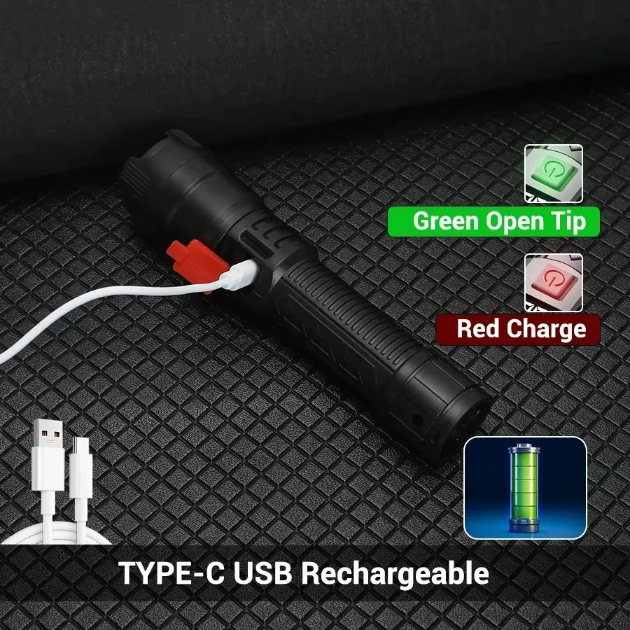 Tactical LED Flashlight 2000LM - Outdoor Lighting Diy 评论和价格