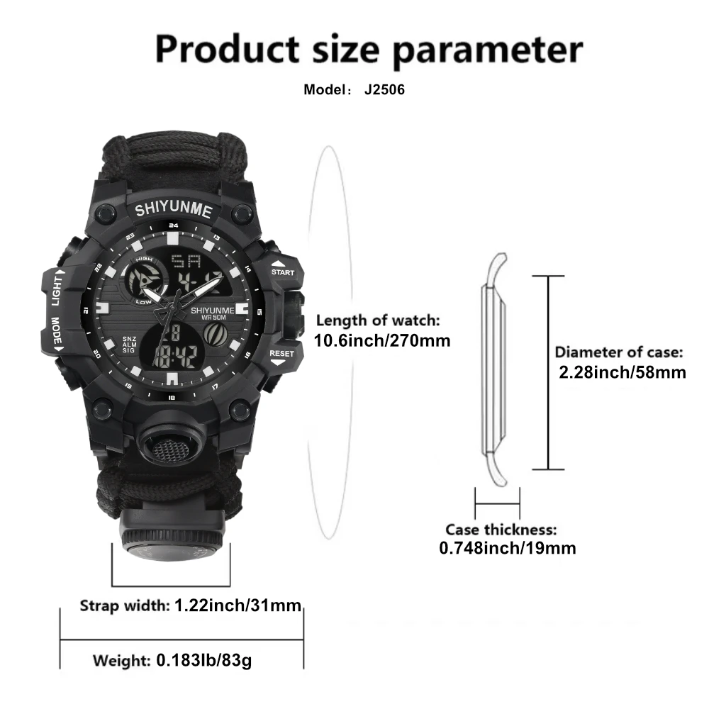 SHIYUNME Men's G Style Militar - Outdoor Lighting Timer 评论和价格