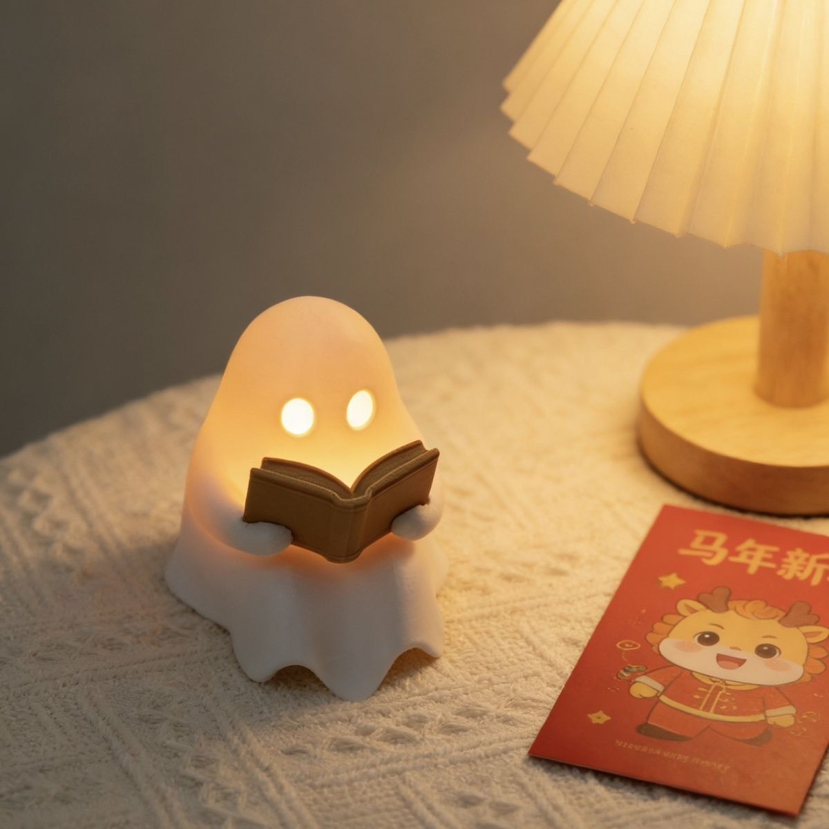 Cute Reading Ghost Led Night L - Outdoor Lighting Halloween 评论和价格