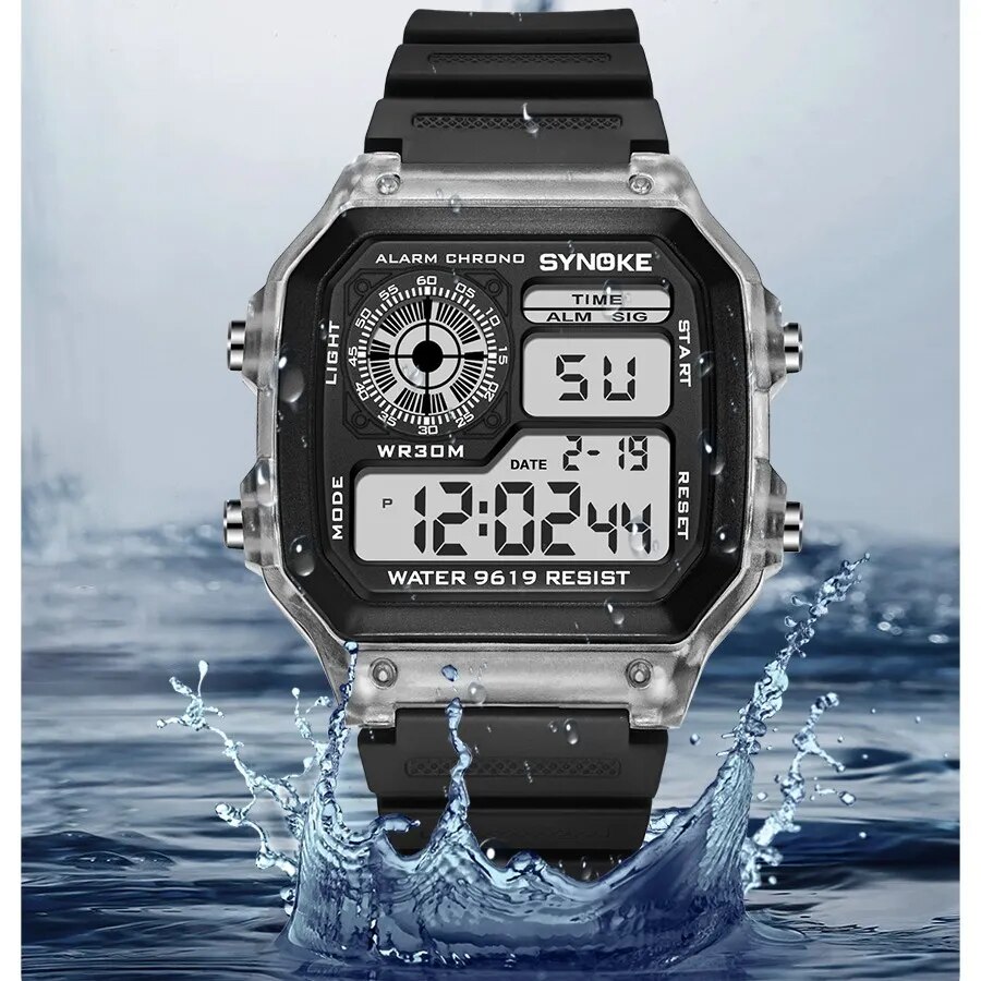 SYNOKE Digital Watches Men Spo - Outdoor Lighting Timer 评论和价格