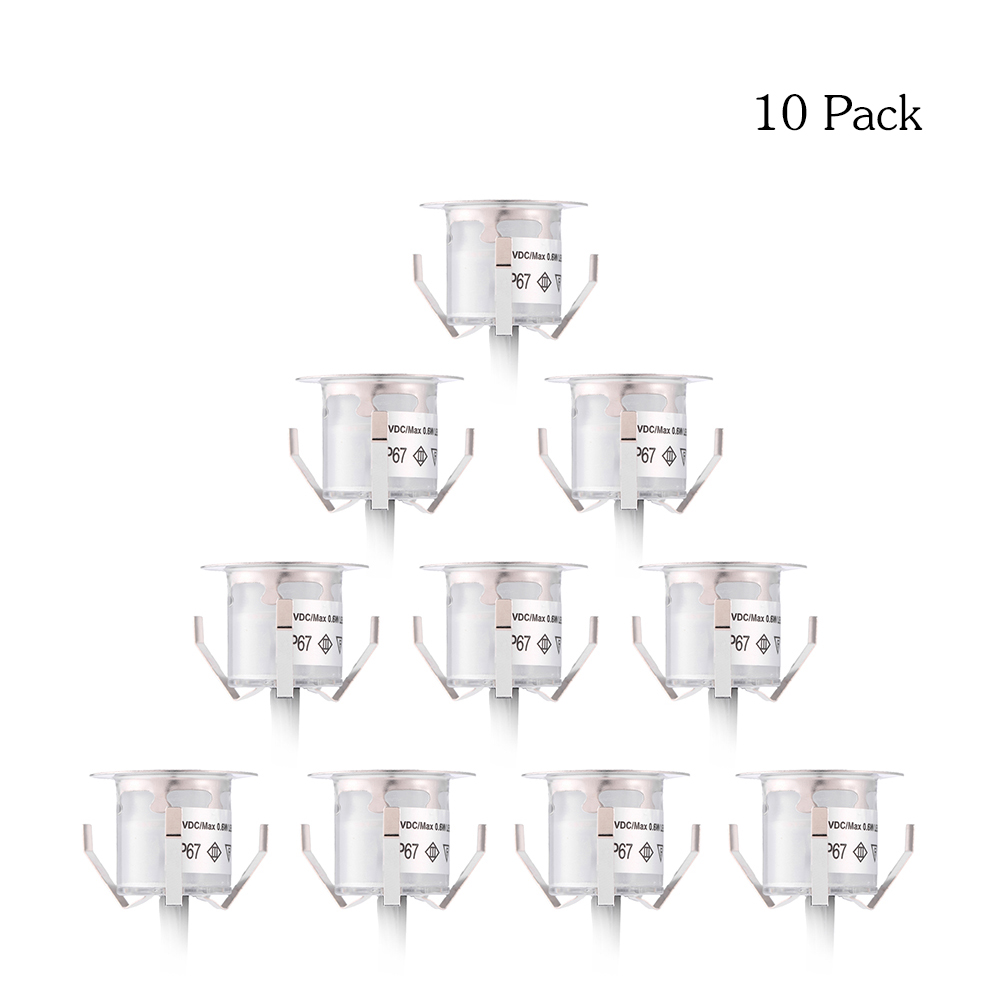 10PCS 32mm LED Deck Lights 0.6 - Ground Light Recessed 评论和价格