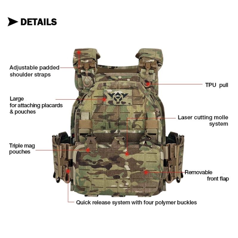 YAKEDA Tactical Vest 6094 Fast - Outdoor Lighting High Quality 评论和价格
