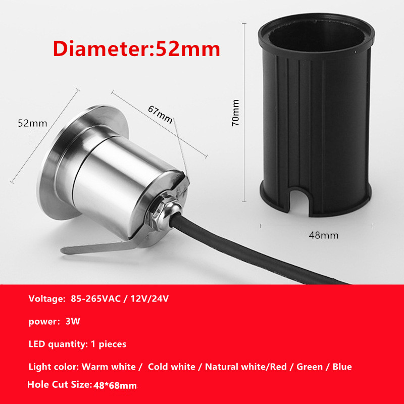 Outdoor Recessed LED Spotlight - Ground Light Recessed 评论和价格