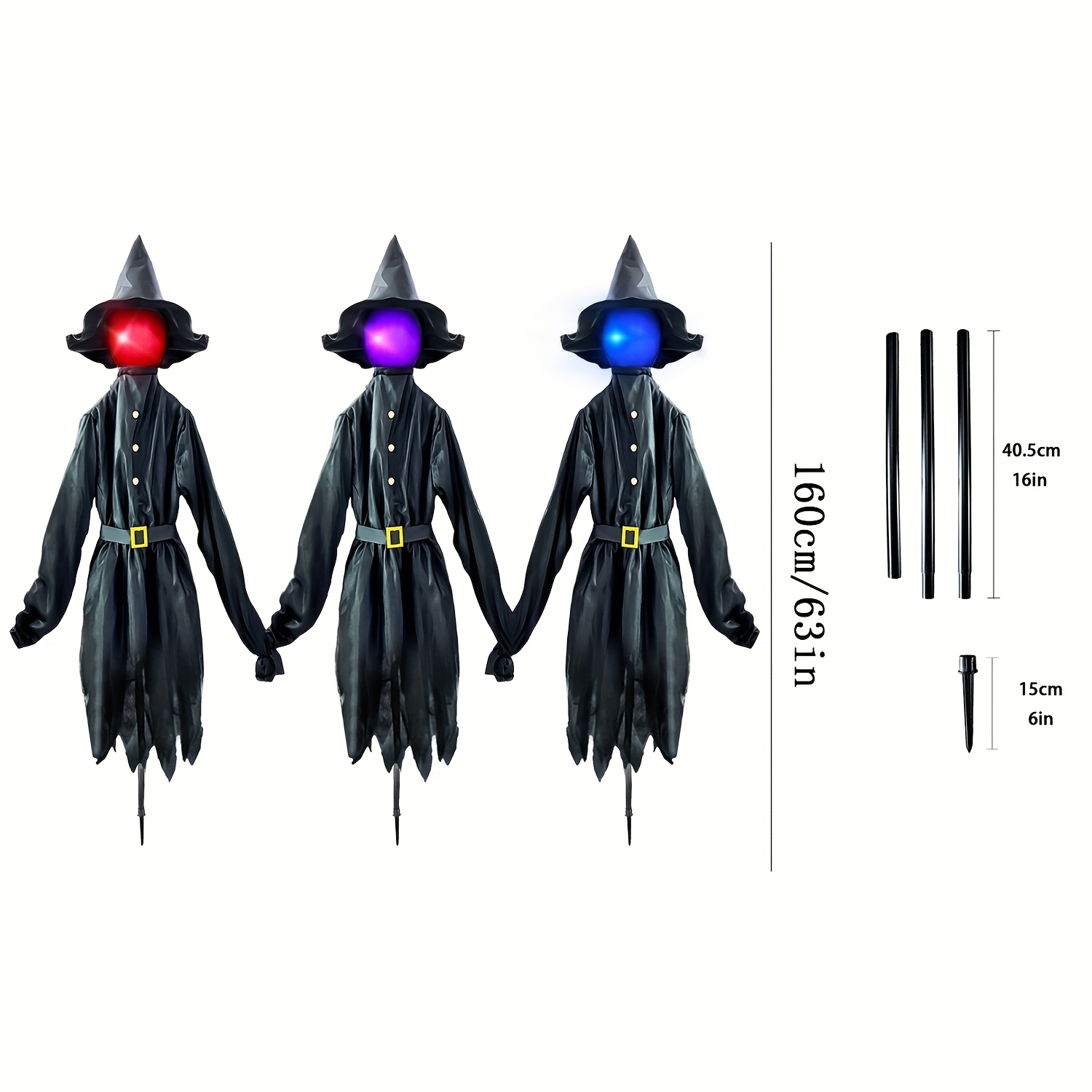 Halloween Witch Decorations Ou - Outdoor Lighting Halloween 评论和价格