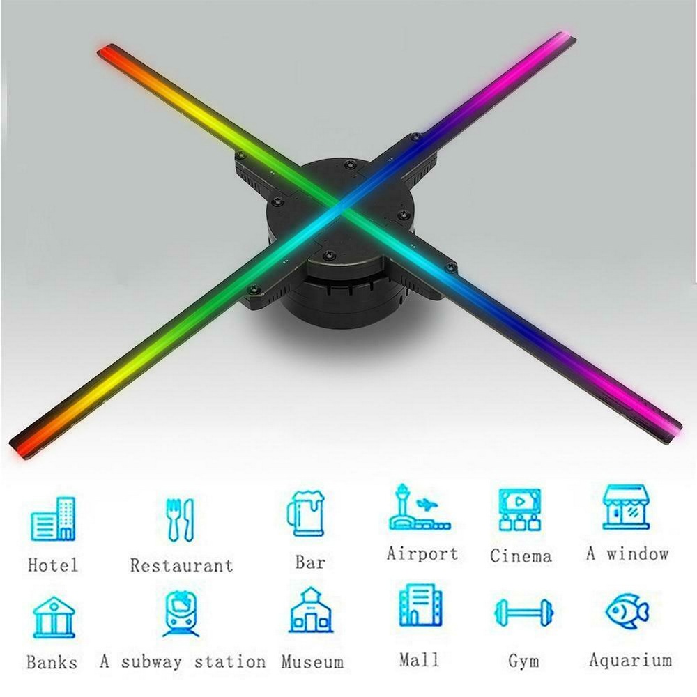 56CM 3D Holographic Fan Projec - Outdoor Lighting Voltage 评论和价格