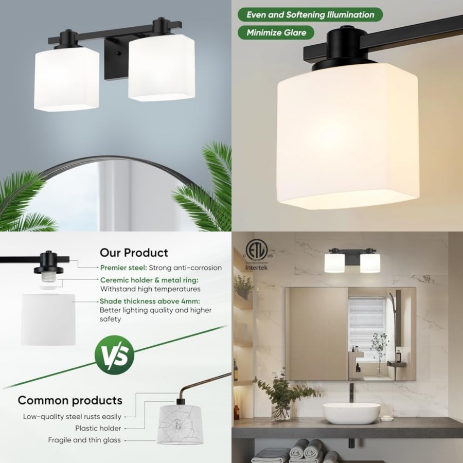 Bathroom Light Fixtures over M - Solar Wall Sconce 评论和价格