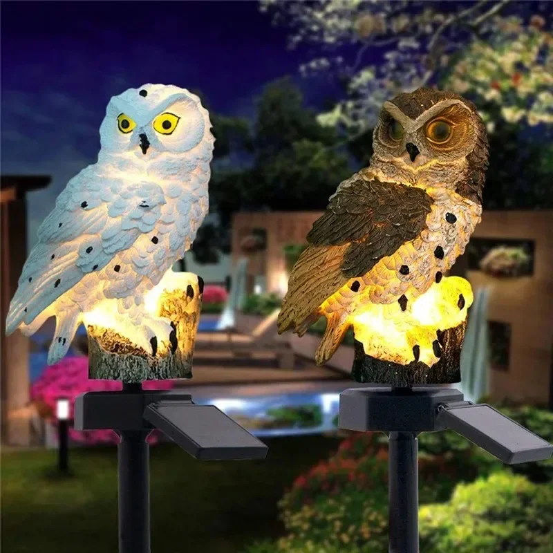 Solar Owl Statue Garden Light  - Outdoor Lighting Diy 评论和价格