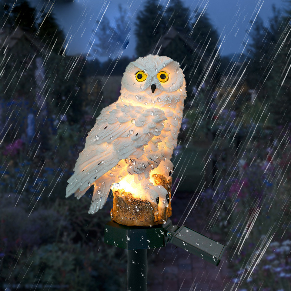 Solar Owl Statue Garden Light  - Outdoor Lighting Diy 评论和价格