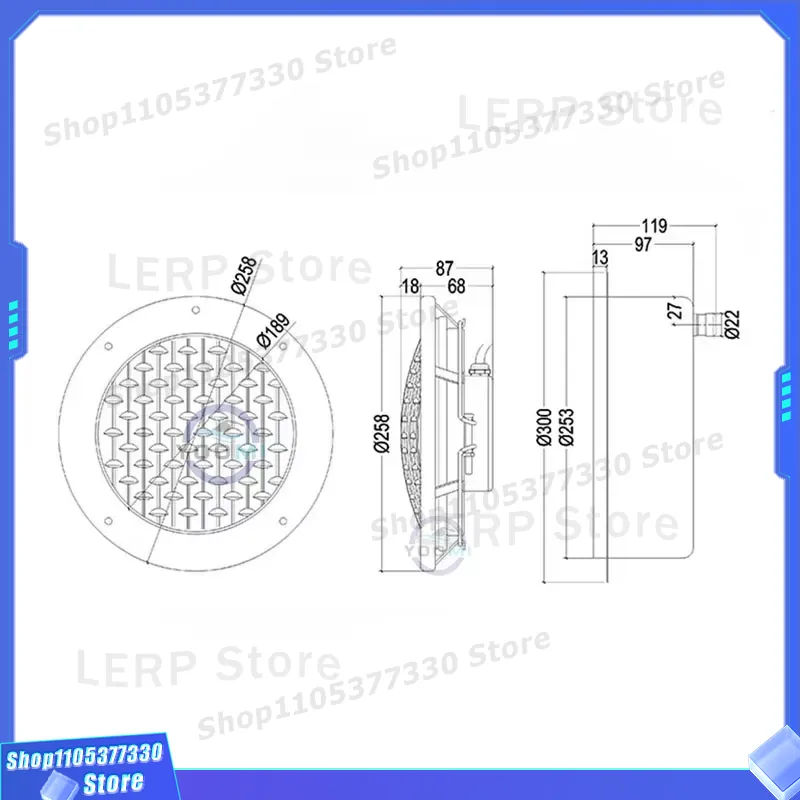 RGB LED Underwater Pool Light  - Ground Light Recessed 评论和价格