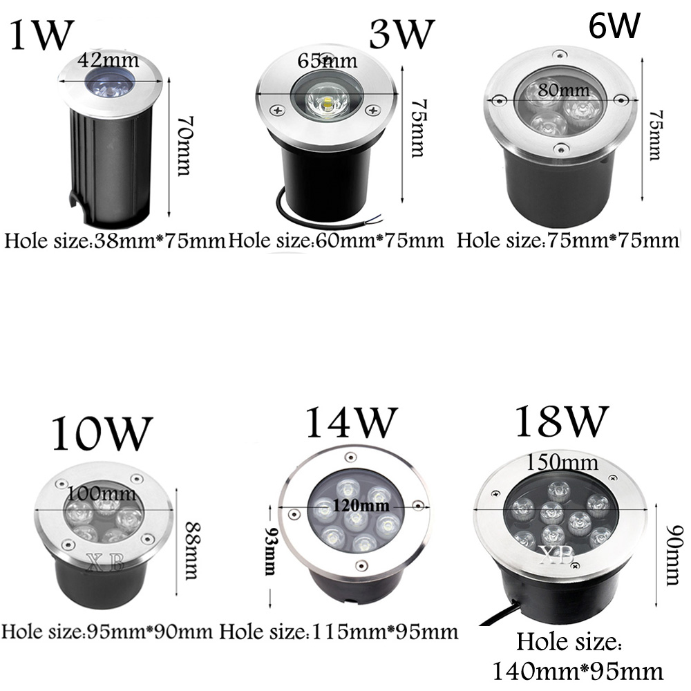 Waterproof Led Light Garden Un - Ground Light Recessed 评论和价格