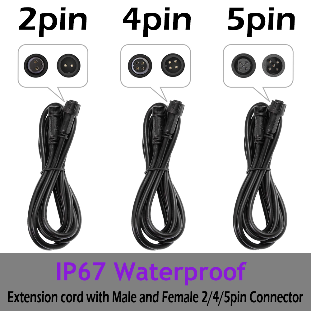 2PIN/4PIN 1meter/2meter/3meter - Outdoor Lighting Connectors 评论和价格