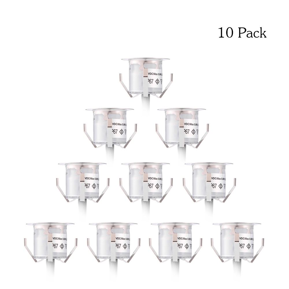 10PCS 32mm LED Deck Lights 0.6 - Ground Light Recessed 评论和价格