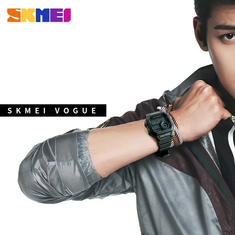 SKMEI 1299 Fashion Men PU Stra - Outdoor Lighting Zones 评论和价格