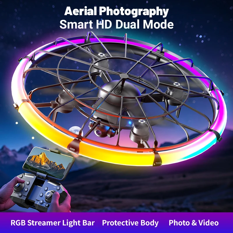 JJRC H145 UFO RC Drone with Du - Outdoor Lighting Video 评论和价格