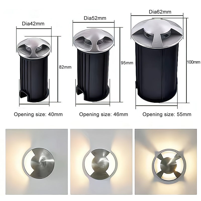Custom LED Buried Lamps 1W 2W  - Ground Light Recessed 评论和价格
