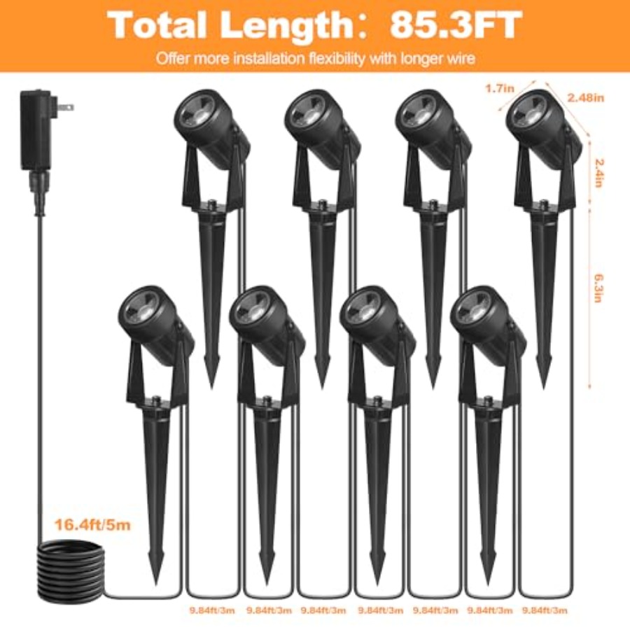 85.3FT LED Outdoor Landscape S - Outdoor Lighting Voltage 评论和价格