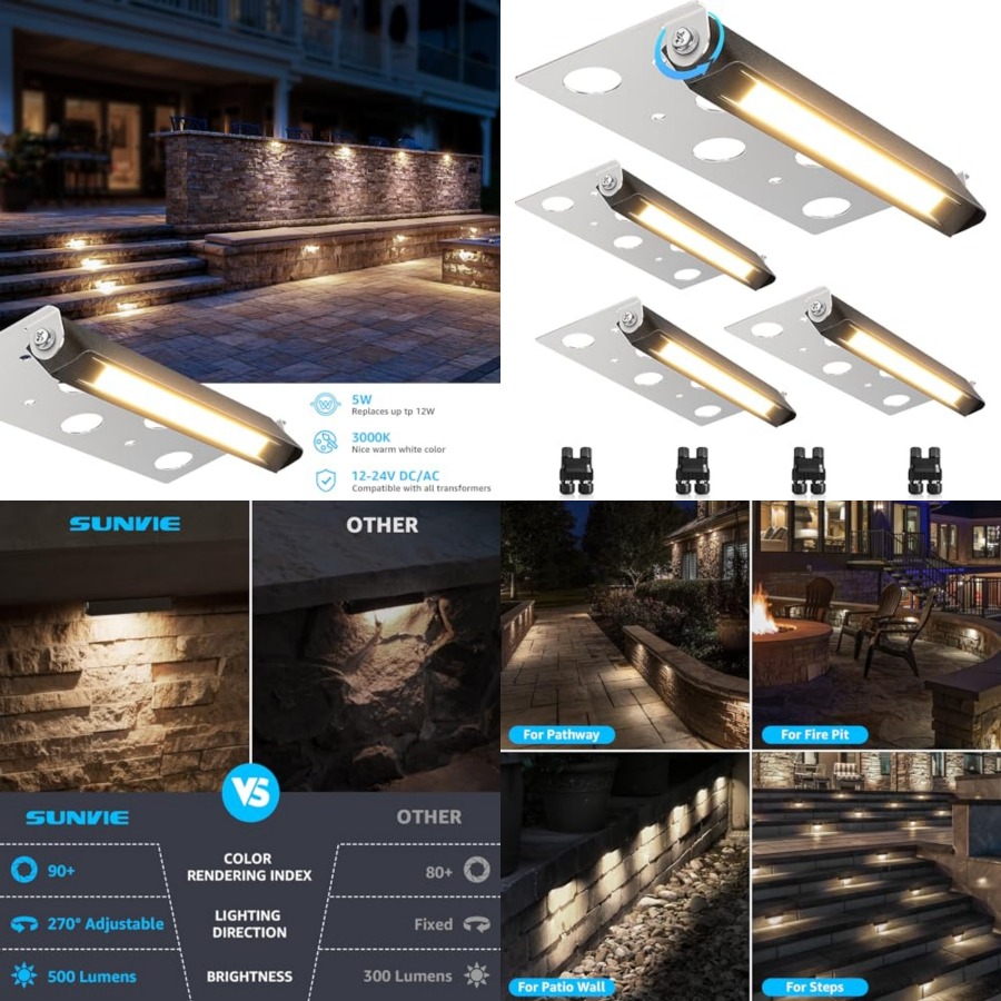 7 Inch Hardscape Lighting 5W L - Outdoor Lighting Voltage 评论和价格