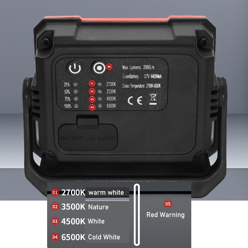 4000mAh LED Work Light: 2000LM - Outdoor Lighting Jobs 评论和价格