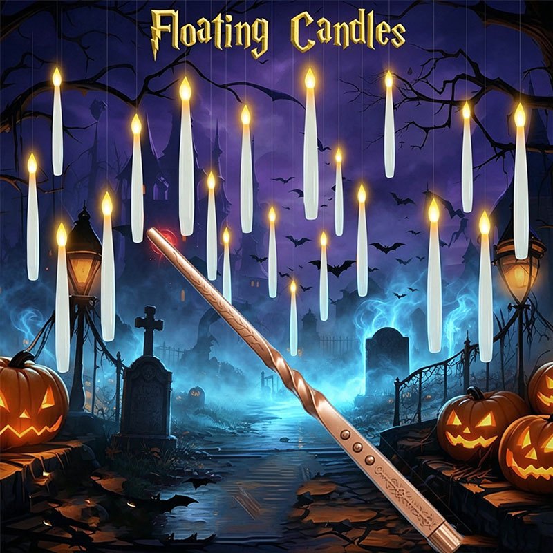 Magic Floating Candles with Wa - Outdoor Lighting Halloween 评论和价格