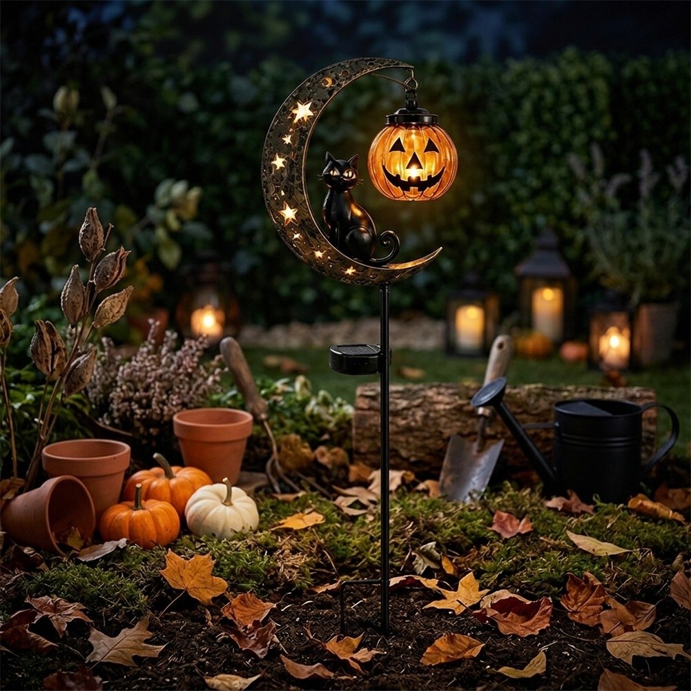 1Pcs Solar-Powered Stake Light - Outdoor Lighting Halloween 评论和价格