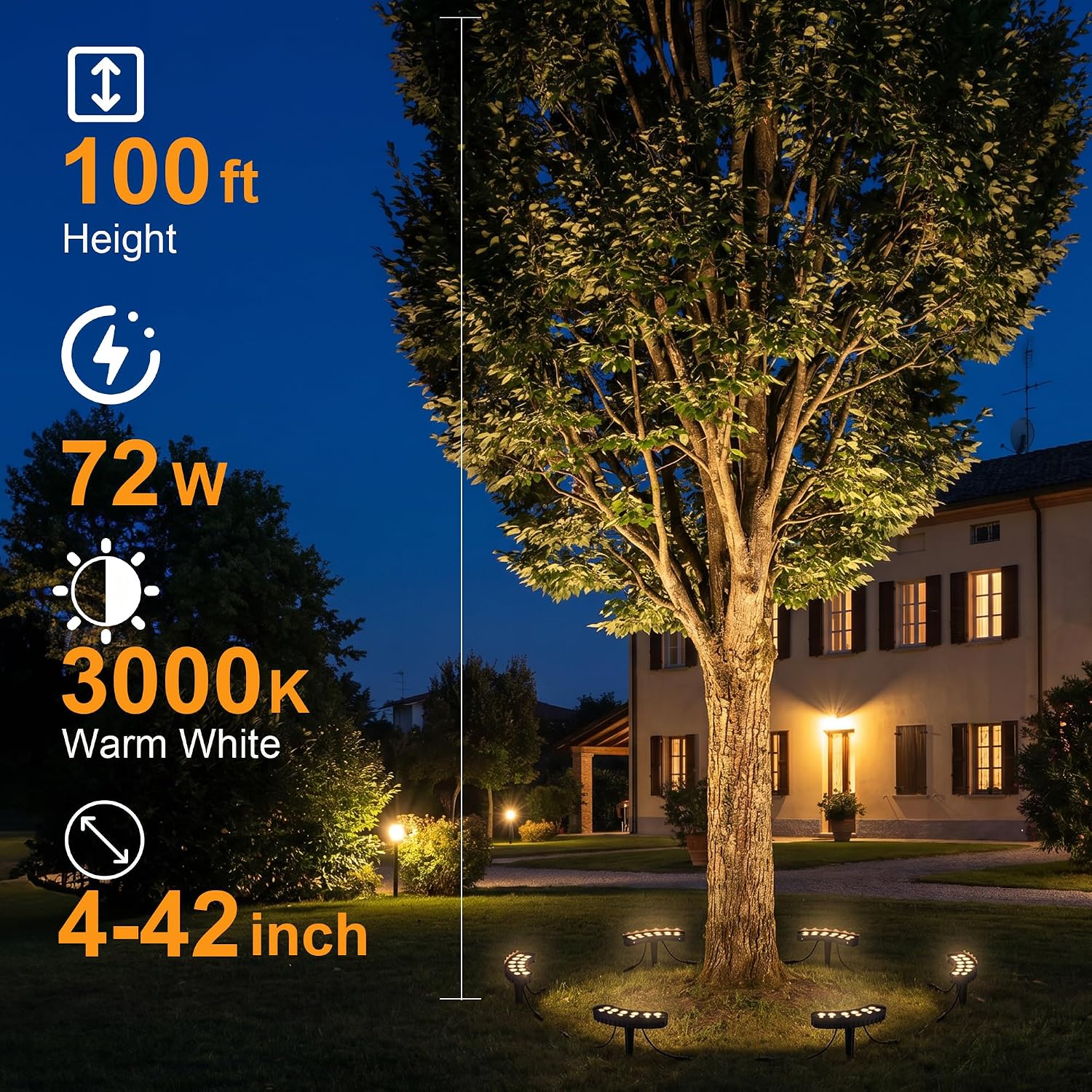Outdoor Ring Tree Lights 6 Pac - Outdoor Lighting Voltage 评论和价格