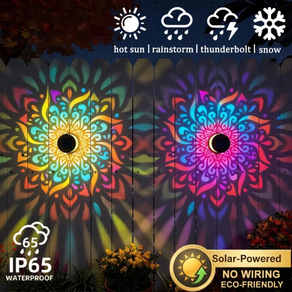 Sunflower Mandala Solar Wall L - Solar Wall Sconce 评论和价格