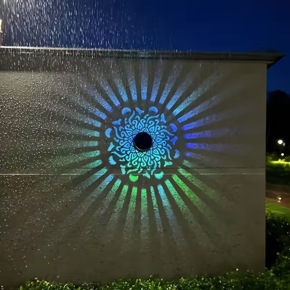Sunflower Mandala Solar Wall L - Solar Wall Sconce 评论和价格
