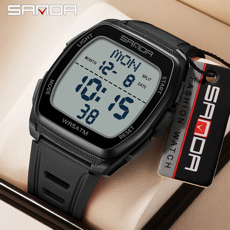 SANDA New Man Electronic Watch - Outdoor Lighting Timer 评论和价格