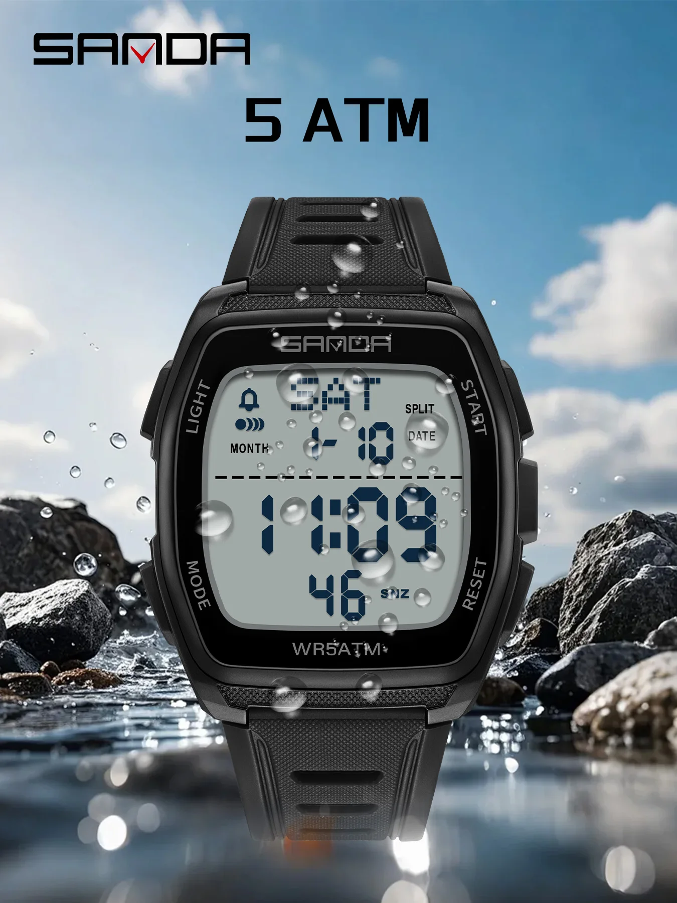 SANDA New Man Electronic Watch - Outdoor Lighting Timer 评论和价格