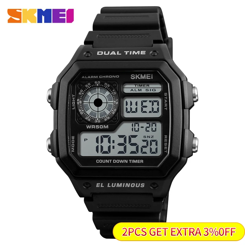 Skmei  Fashion Men PU Strap Mu - Outdoor Lighting Zones 评论和价格
