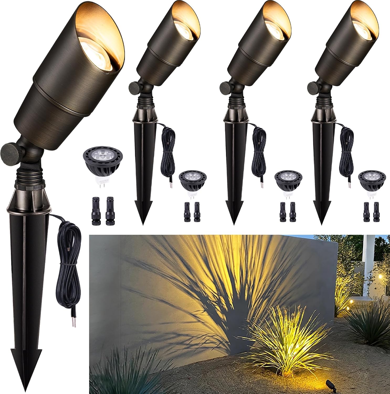 Brass Landscape Lighting Outdo - Outdoor Lighting Voltage 评论和价格
