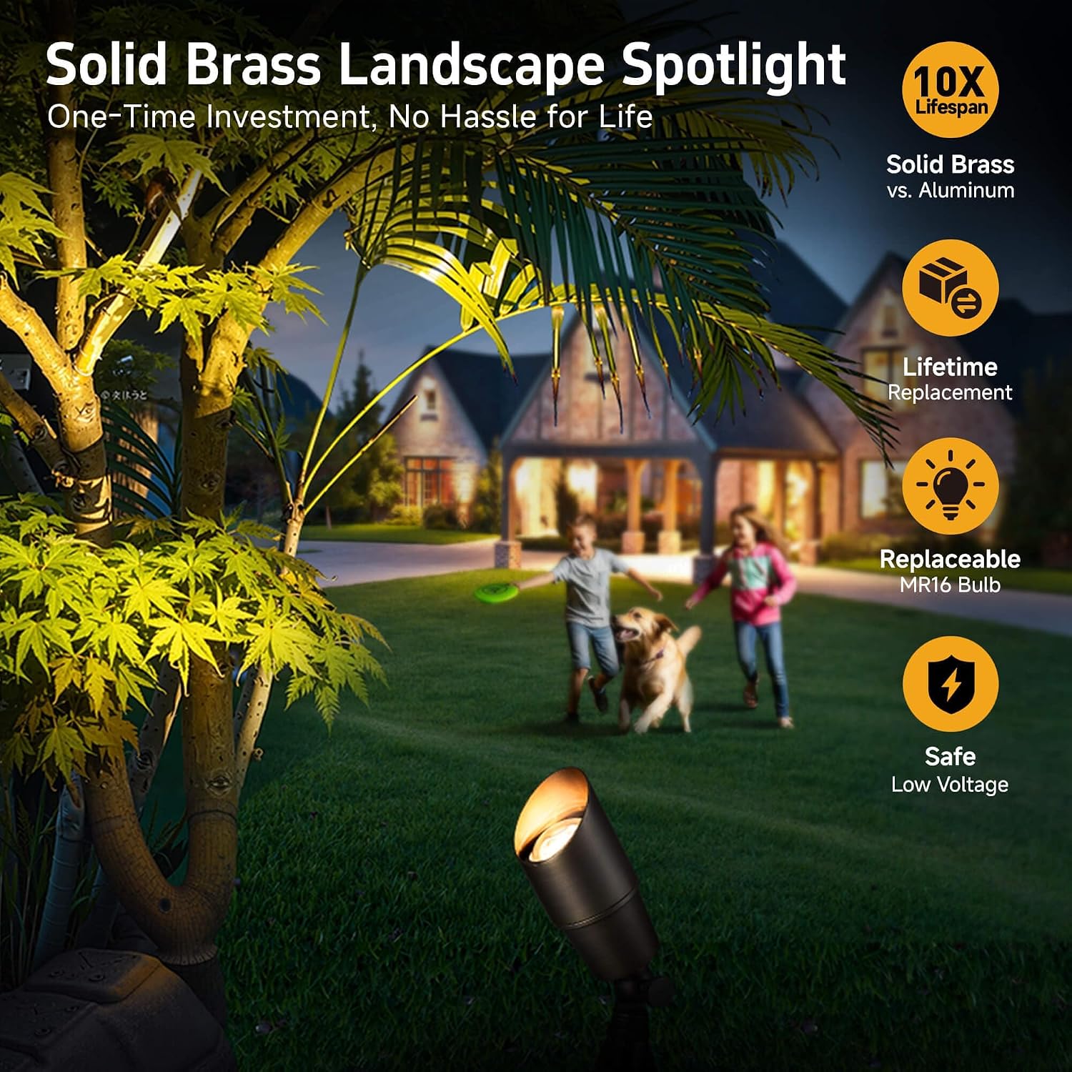 Brass Landscape Lighting Outdo - Outdoor Lighting Voltage 评论和价格